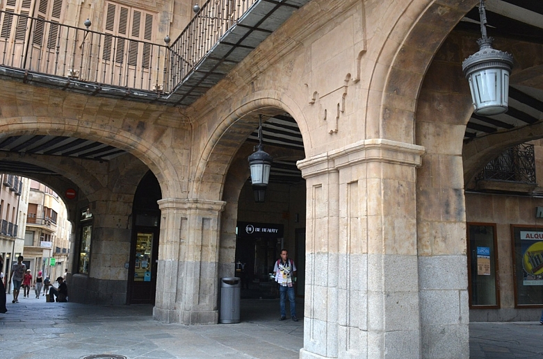 New medallion in the Main Square of Salamanca